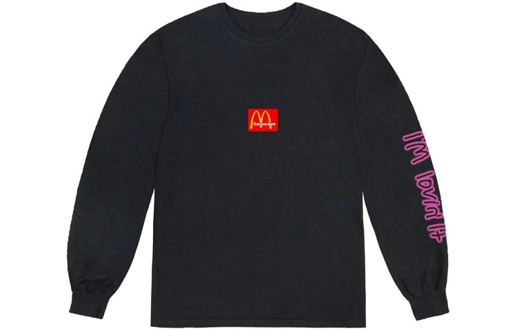 Travis Cactus Jack McDonald’s Collab Pullover Black Sweatshirt Unisex TC-5 圖 3