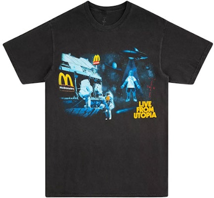 Camiseta Gráfica Unisex Negra Travis Scott Cactus Jack x McDonald''s Colaboración. TC-21 Buy Camiseta Gráfica Unisex Negra Travis Scott Cactus Jack x McDonald''s Colaboración. TC-21