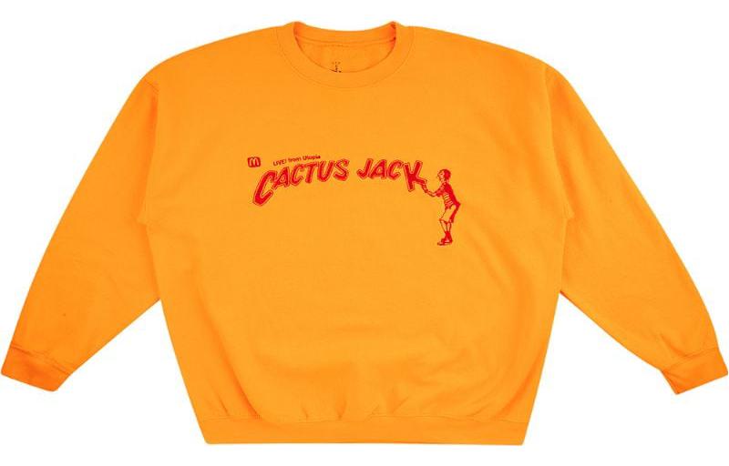 Travis Cactus Jack McDonald's Crewneck Sweatshirt Orange Edition CJMD-CS75