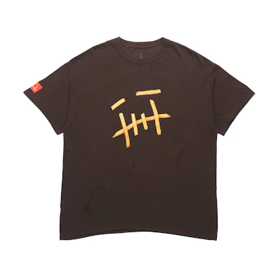 Travis Cactus Jack McDonald's Fry Tee Brown Unisex Graphic T-Shirt. TC-265