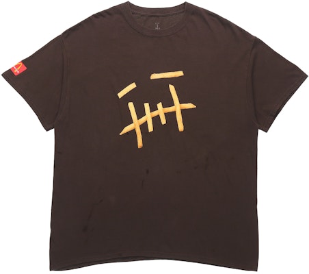 Travis Scott Cactus Jack x McDonald''s Fry Tee Coklat Unisex Grafik T-Shirt. TC-265 Order Travis Scott Cactus Jack x McDonald''s Fry Tee Coklat Unisex Grafik T-Shirt. TC-265