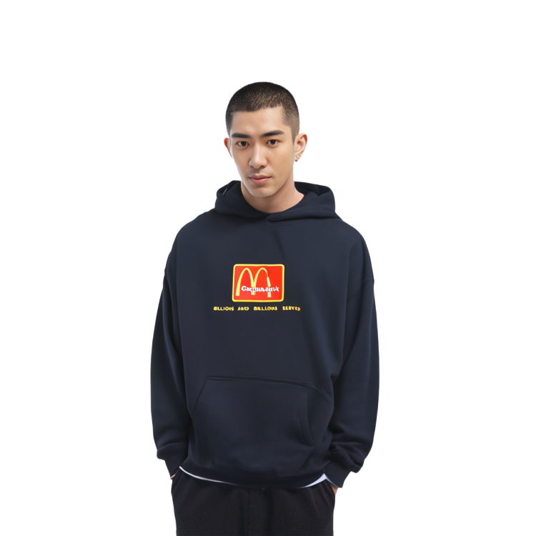 Travis Cactus Jack McDonald's Hoodie Black Unisex with Front Logo. TC-27 圖 4