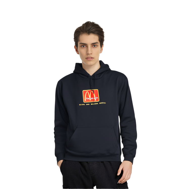 Travis Cactus Jack McDonald's Hoodie Black Unisex with Front Logo. TC-27 圖 5