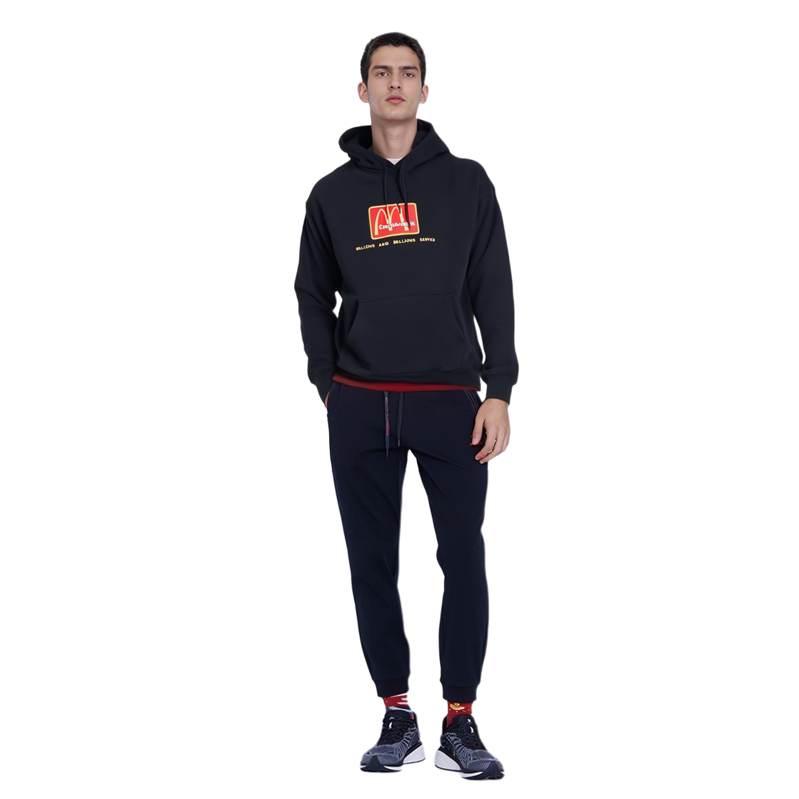 Travis Cactus Jack McDonald's Hoodie Black Unisex with Front Logo. TC-27 圖 6