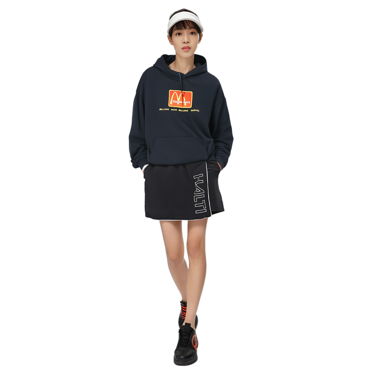 Travis Cactus Jack McDonald's Hoodie Black Unisex with Front Logo. TC-27 圖 7