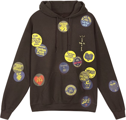 Sudadera Unisex Travis Scott Cactus Jack x McDonald''s Marrón Colaboración Pullover TC-22 Order Sudadera Unisex Travis Scott Cactus Jack x McDonald''s Marrón Colaboración Pullover TC-22
