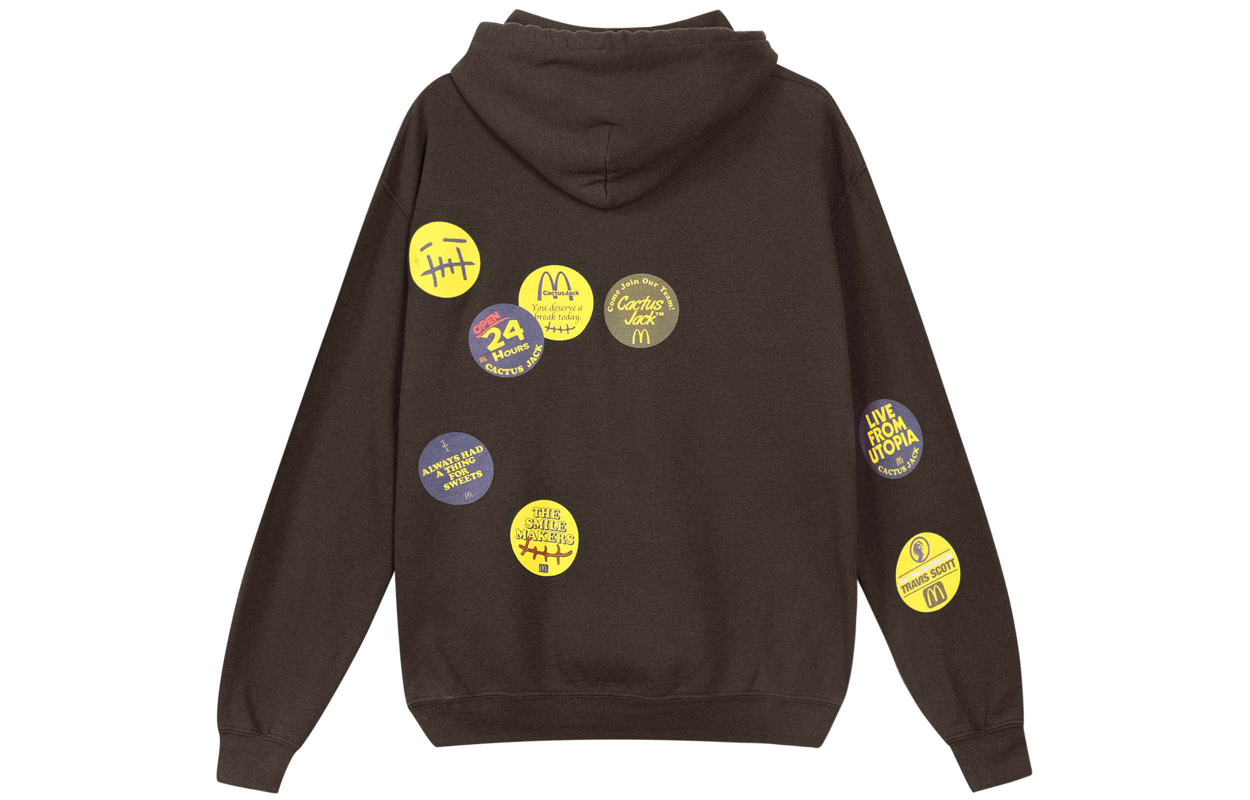 Travis Cactus Jack McDonald's Hoodie Brown Unisex Collaboration Pullover TC-22 圖 3