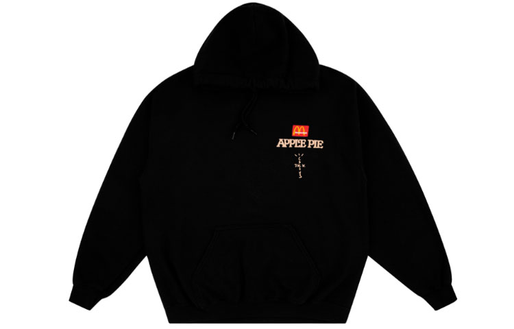 Lookbook Travis Scott Cactus Jack x 麥當勞聯名黑色Logo連帽衫 男女通用款 TC-26