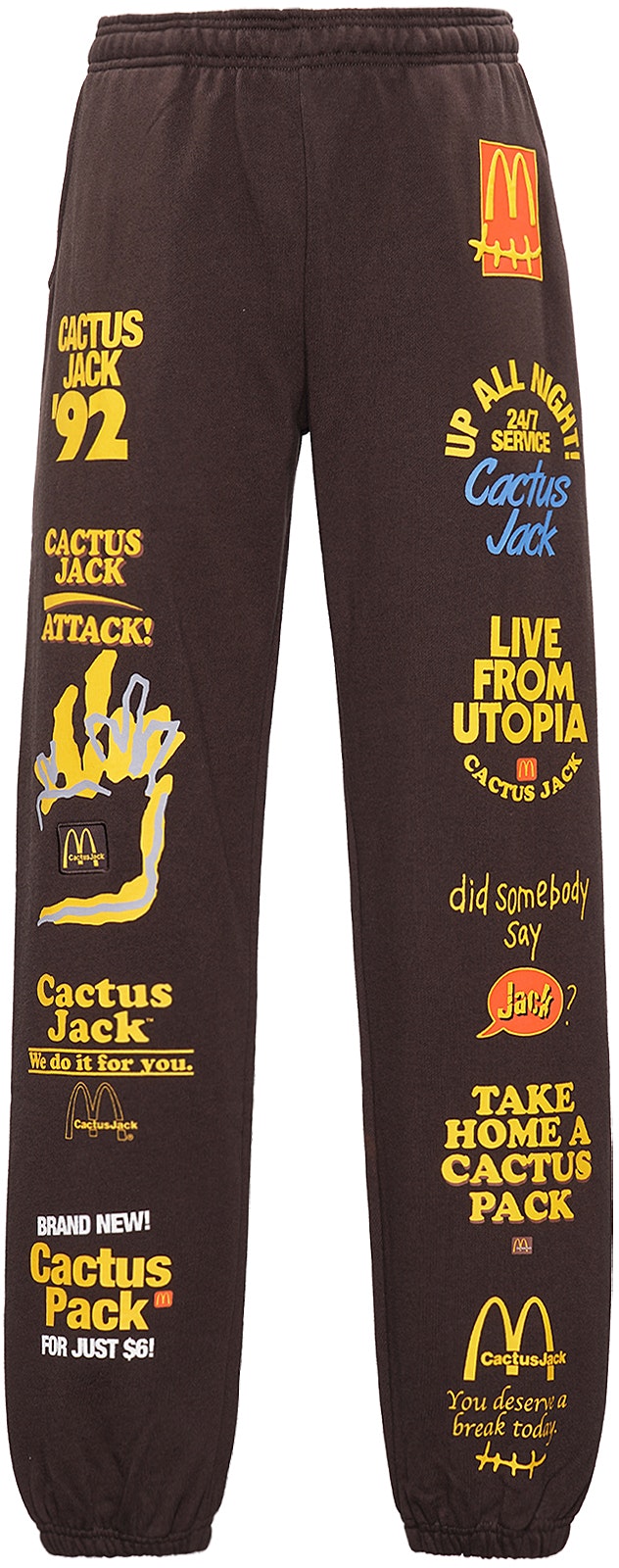 travis-scott-cactus-jack-x-mc-donald-s-logo-print-brown-drawstring-joggers-unisex-tc-23