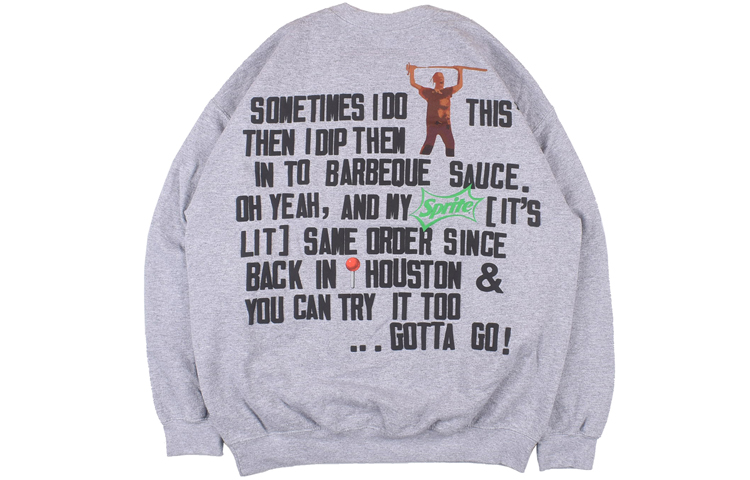 Travis Cactus Jack McDonald's CPFM Logo Gray Crewneck Sweatshirt Unisex TC-17 圖 3