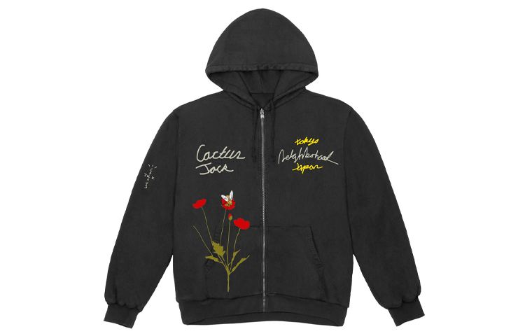 Travis Cactus Jack NBHD Carousel Hoodie Black Unisex. TC-74 圖 3