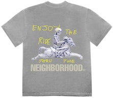 Travis Scott Cactus Jack x Neighborhood Carousel T-shirt Grey Travis Scott Cactus Jack x Neighborhood Carousel T-shirt Grey