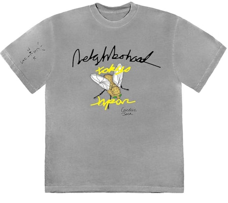 Travis Scott Cactus Jack x Neighborhood Carousel T-shirt Grey Order Travis Scott Cactus Jack x Neighborhood Carousel T-shirt Grey