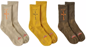 Travis Scott Cactus Trails Hiking Socks Pack Natural/Gold/Brown Travis Scott Cactus Trails Hiking Socks Pack Natural/Gold/Brown