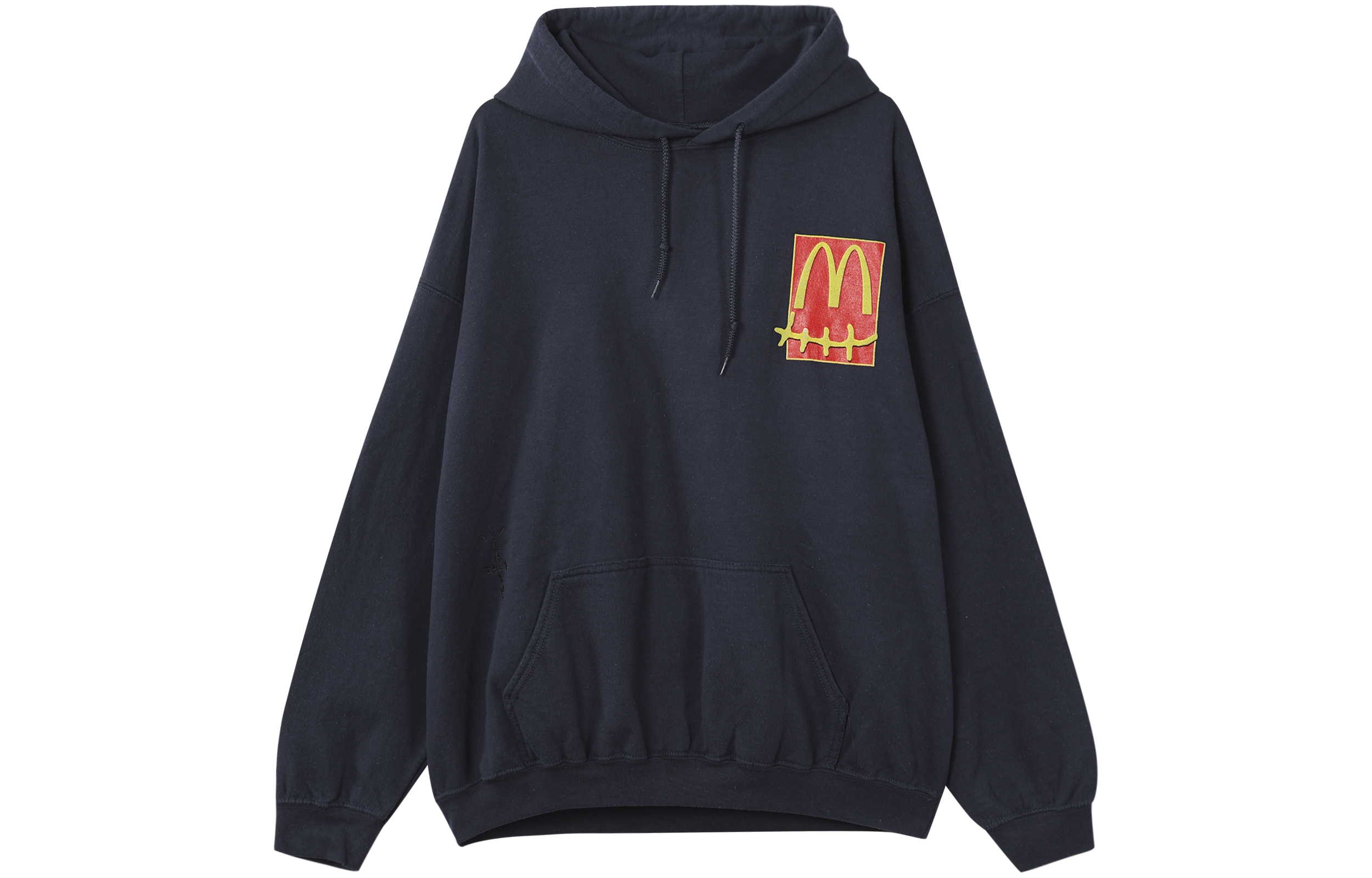 Travis Cartoon Newspaper Logo Oversized Zip-Up Hoodie Blue Unisex TC-289