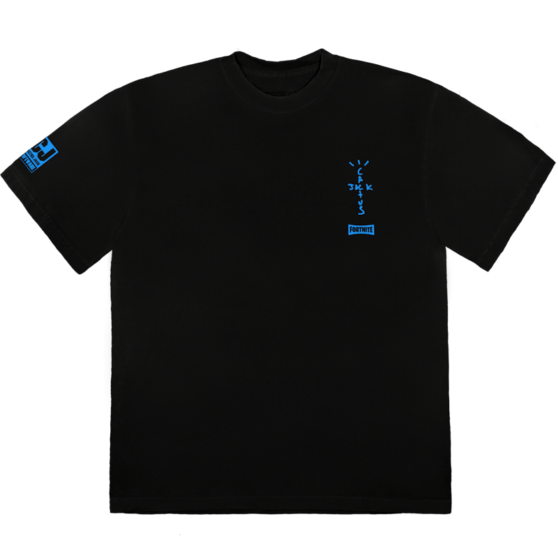 Buy トラヴィス スコット CJ ポータルTシャツ (黒)
