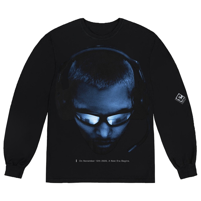 Buy Travis Scott Corrupted Kaos Lengan Panjang Hitam