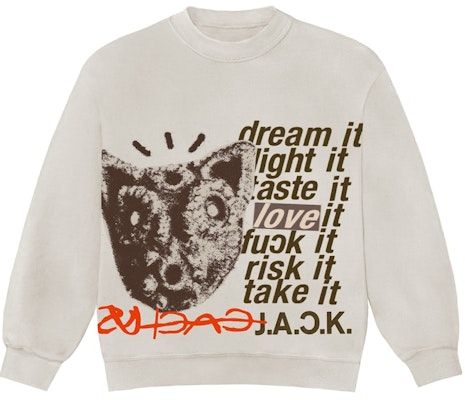 Travis Scott D.L.T.L.F.R.T. Crewneck 'Natural' Buy Travis Scott D.L.T.L.F.R.T. Crewneck 'Natural'