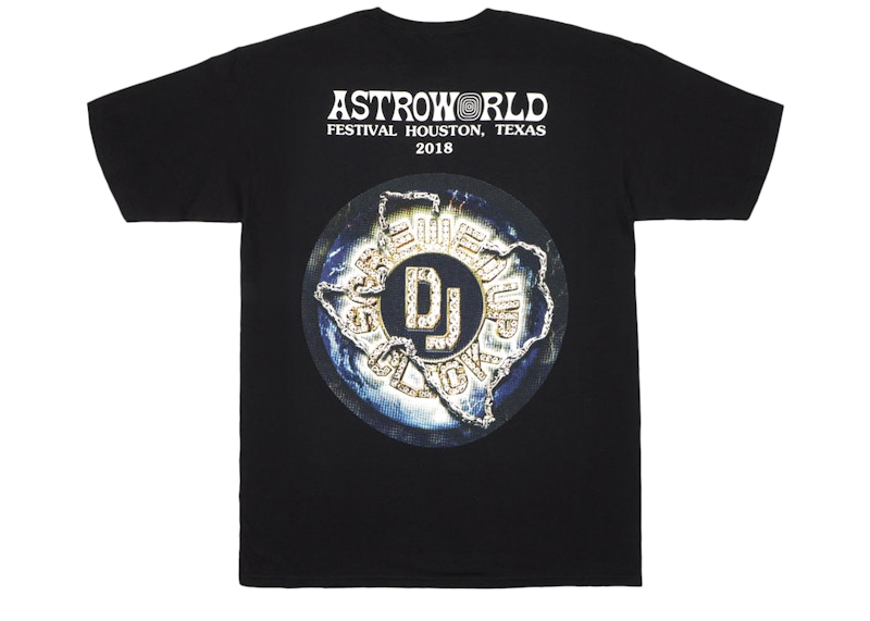 Order Travis Scott DJ Screw 闪电黑色短袖T恤