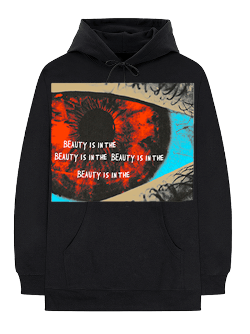 Buy Travis Scott 黑色眼睛连帽衫