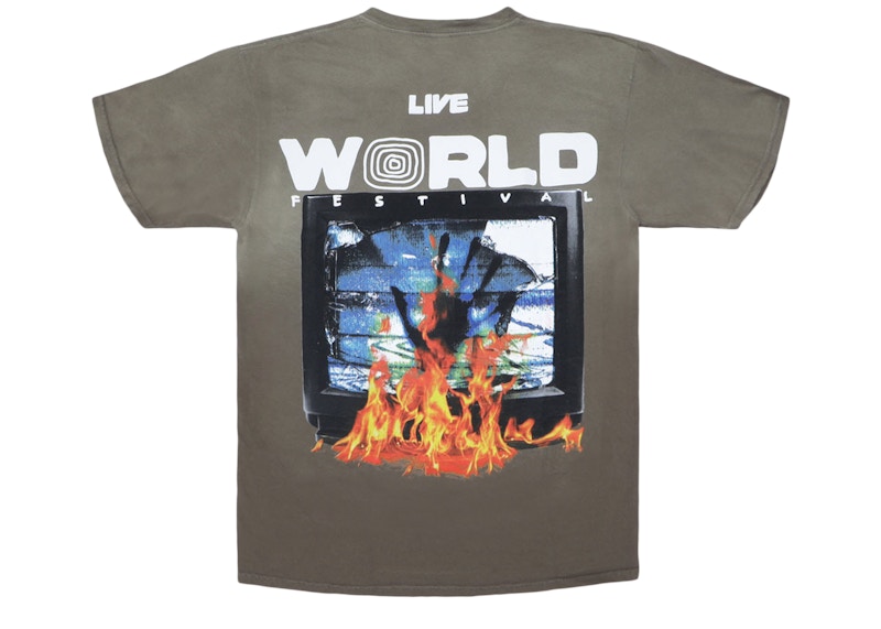 Order Travis Scott Flaming TV Baju-T Hijau