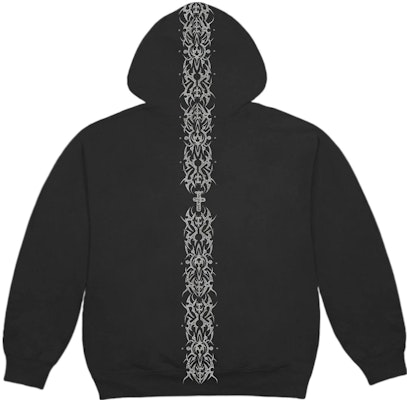 Travis Scott FW22 Graphic Print Unisex Pullover Hoodie Black. TS-22FW007 Lookbook Travis Scott FW22 Graphic Print Unisex Pullover Hoodie Black. TS-22FW007