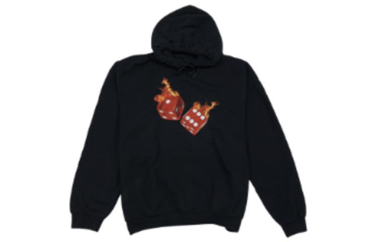 Travis FW22 Solid Dice Graphic Hoodie Unisex Black 93665-551