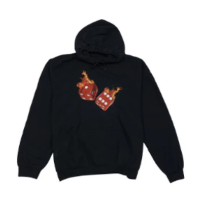 Travis FW22 Solid Dice Graphic Hoodie Unisex Black 93665-551