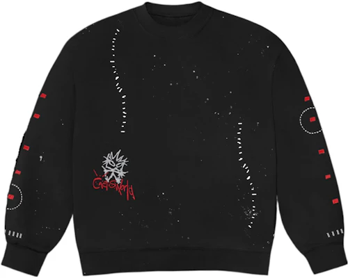 Travis Scott FW22 Stitched Crewneck Sweatshirt Unisex Hitam TS-22FW006 Order Travis Scott FW22 Stitched Crewneck Sweatshirt Unisex Hitam TS-22FW006