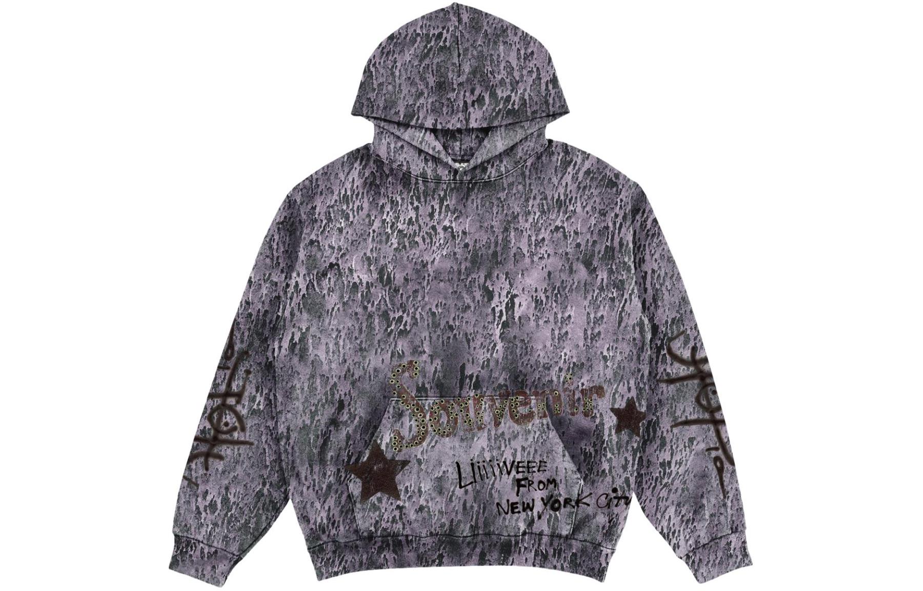 Travis FW23 Letter Print Hoodie Unisex Purple Gray TSCM-HH33 圖 2