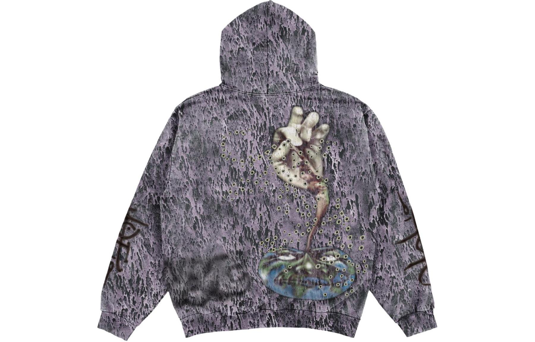 Travis FW23 Letter Print Hoodie Unisex Purple Gray TSCM-HH33 圖 3