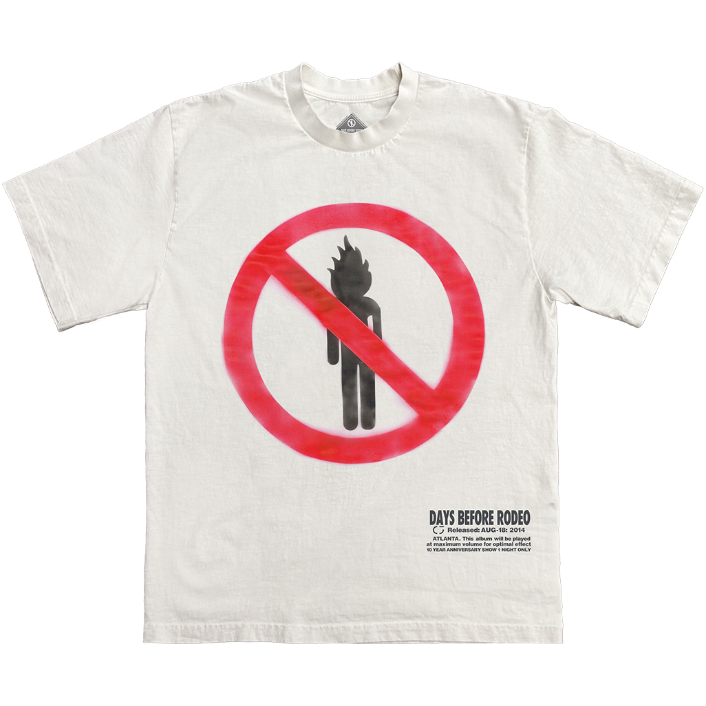 Order 特拉维斯·斯科特 FW24 Days Before Rodeo 背面图案男女同款 T恤. TSDB-SS11-tee