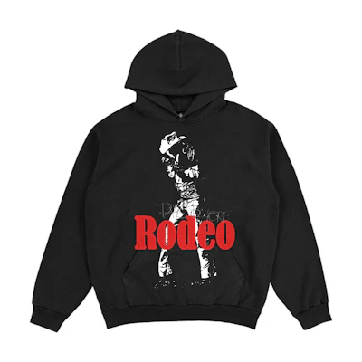 Travis FW24 Days Before Rodeo Logo Hoodie Black Unisex Pullover. TSDB-SS10