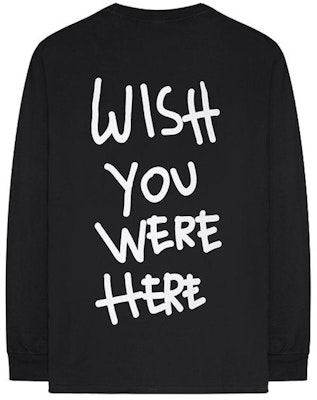 Camiseta Negra de Manga Larga Travis Scott Greetings From Order Camiseta Negra de Manga Larga Travis Scott Greetings From