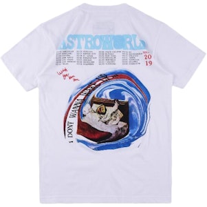 트래비스 스캇 "I Don't Wanna Wake Up" 티셔츠 화이트 Buy 트래비스 스캇 "I Don't Wanna Wake Up" 티셔츠 화이트