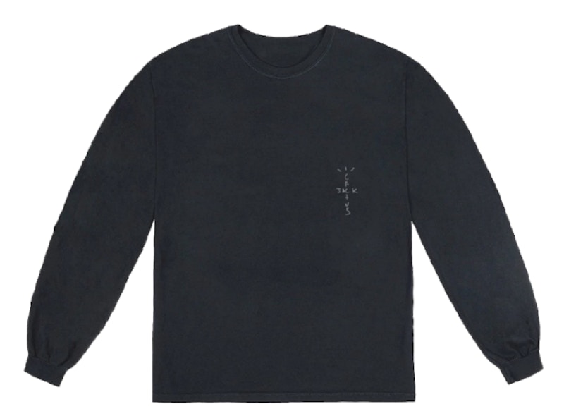 Buy 트래비스 스캇 잭보이즈 크랙 긴팔 티셔츠 블랙 
