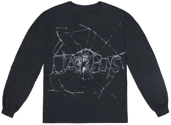 Travis Scott Jack Boys Cracked L/S T-Shirt Hitam Order Travis Scott Jack Boys Cracked L/S T-Shirt Hitam