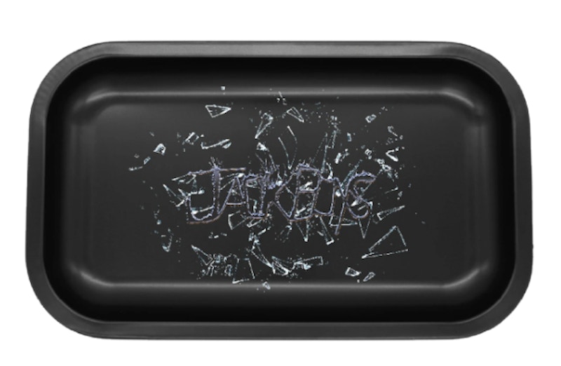 Travis Scott Jack Boys Cracked Rolling Tray Black