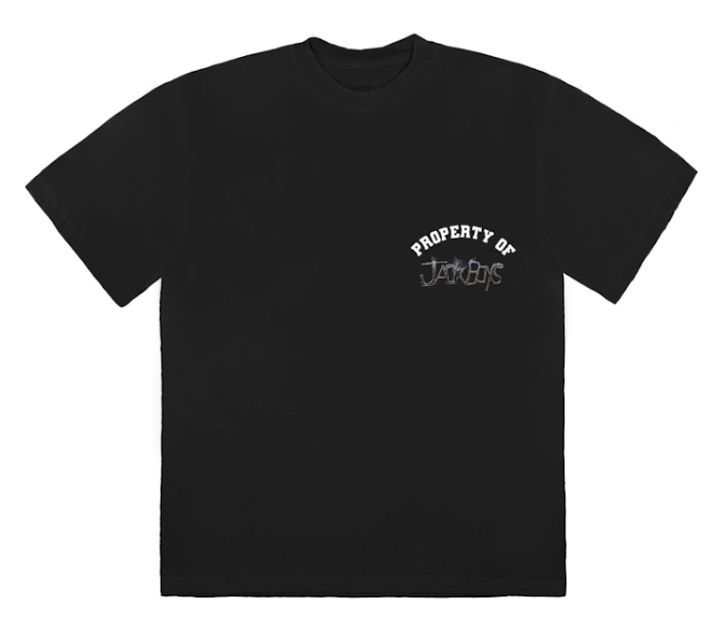 Buy Travis Scott Jack Boys Reality Kemeja-T Hitam