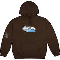 Travis Scott Jackboys Car Graphic Brown Hoodie for Men. TSJBHS415-BROWN Travis Scott Jackboys Car Graphic Brown Hoodie for Men. TSJBHS415-BROWN