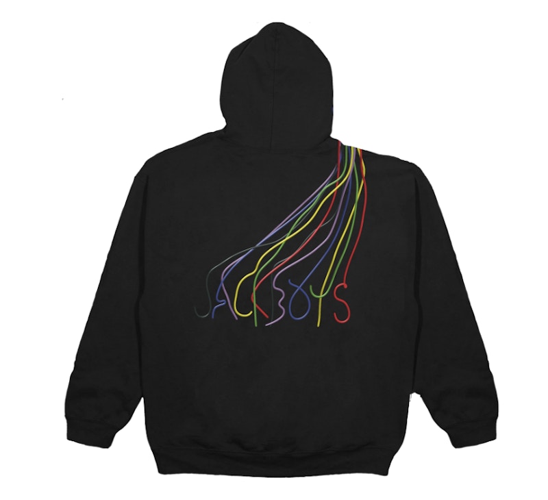 Order Travis Scott JACKBOYS 黑色连帽衫 斜裁款