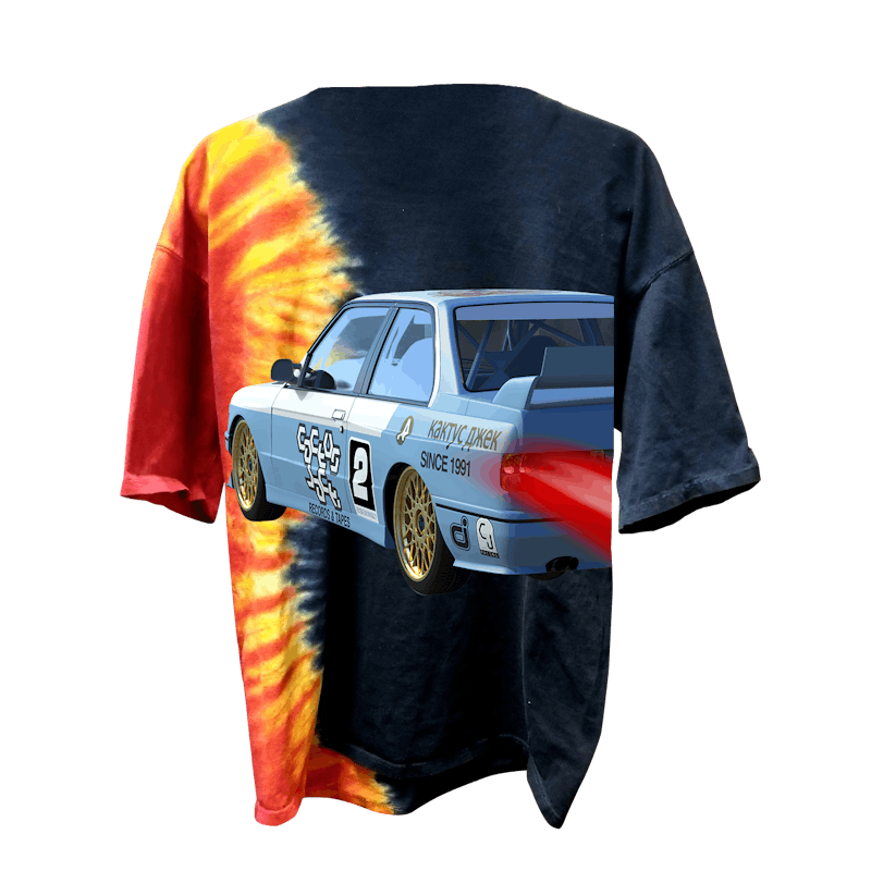 Order 트래비스 스캇 JACKBOYS 타이다이 레이싱 티셔츠 
