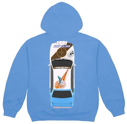 Travis Scott JACKBOYS Vehicle Hoodie Blue Order Travis Scott JACKBOYS Vehicle Hoodie Blue