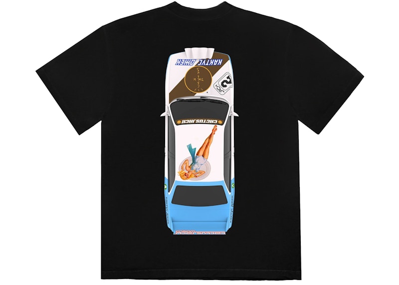 Order 特拉維斯·斯科特 JACKBOYS 車輛圖案黑色T恤