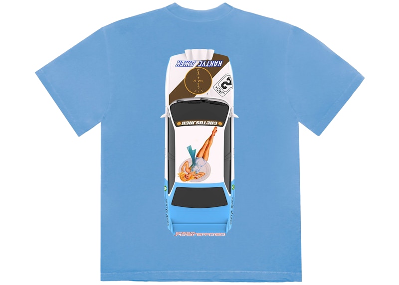 Order 特拉維斯·斯科特 JACKBOYS 車輛藍色T恤