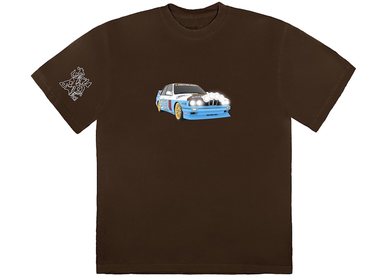 Buy 트래비스 스콧 JACKBOYS 자동차 브라운 티셔츠 
