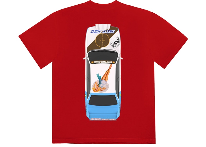 Order 트래비스 스캇 JACKBOYS 자동차 티셔츠 (레드) 
