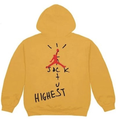 Travis Scott Jordan Cactus Jack Highest Hoodie Gold Order Travis Scott Jordan Cactus Jack Highest Hoodie Gold