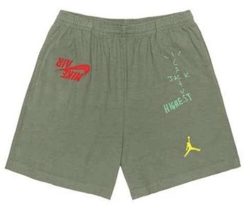 Travis Scott Jordan Cactus Jack Highest Sweatshort Olive Buy Travis Scott Jordan Cactus Jack Highest Sweatshort Olive