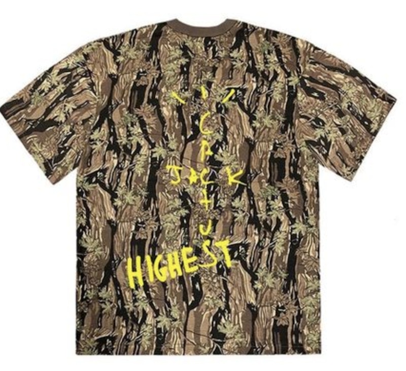 Order Camiseta Camo Travis Scott Jordan Cactus Jack Highest.